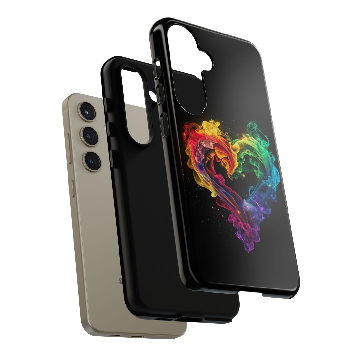 Samsung Galaxy Case - Colorful Heart Design