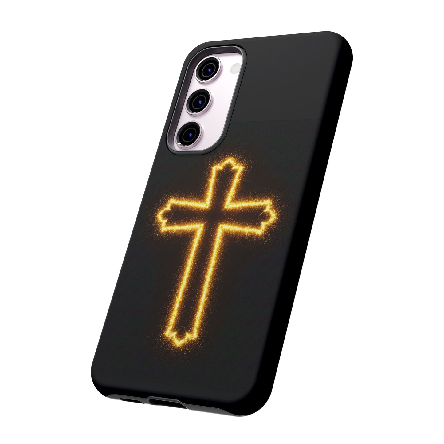 Glow-in-the-Dark Cross Samsung Phone Case - Tough Samsung Cases for Faithful Protection
