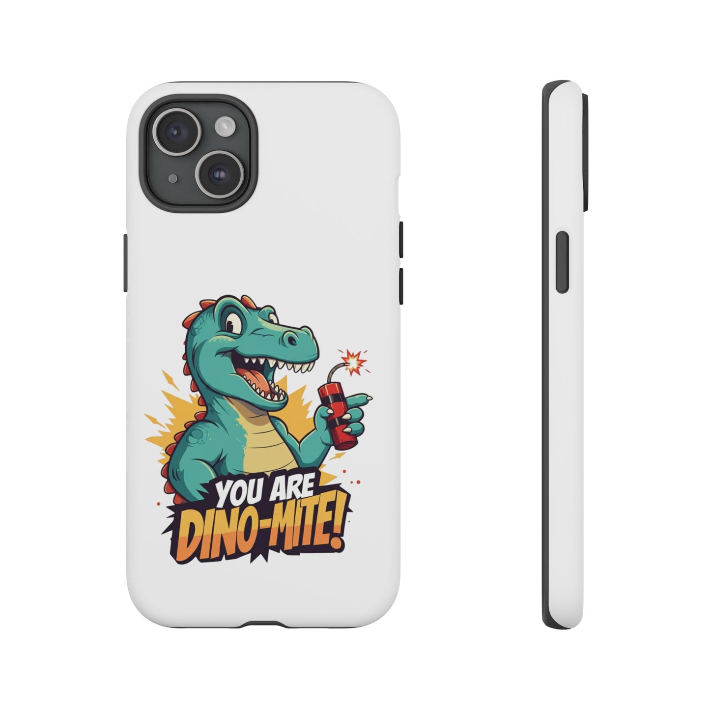 iPhone Case - Dino-Mite Pun Design
