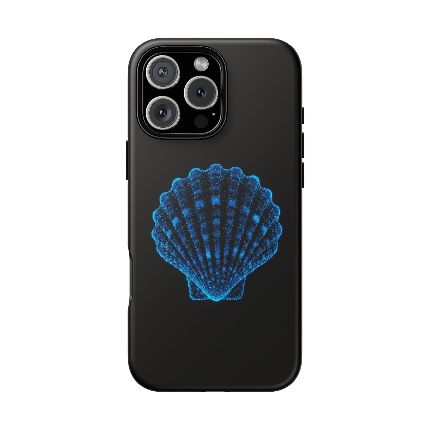 Ocean Blue Shell Tough iPhone Case Durable Design for Beach Lovers