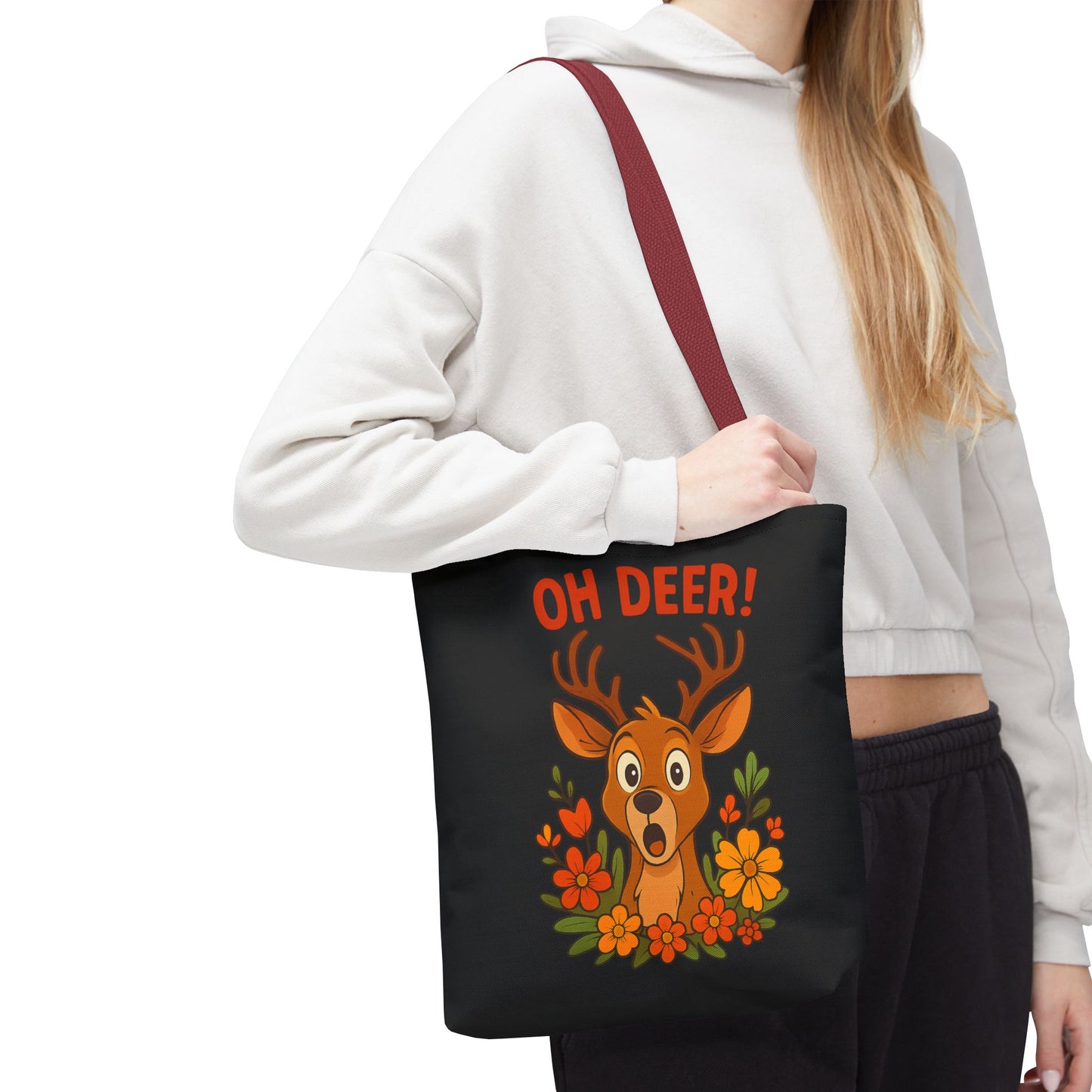 Oh Deer Tote Bag Wildlife Bag Deer Tote Nature Bag Grocery Bag Reusable Tote