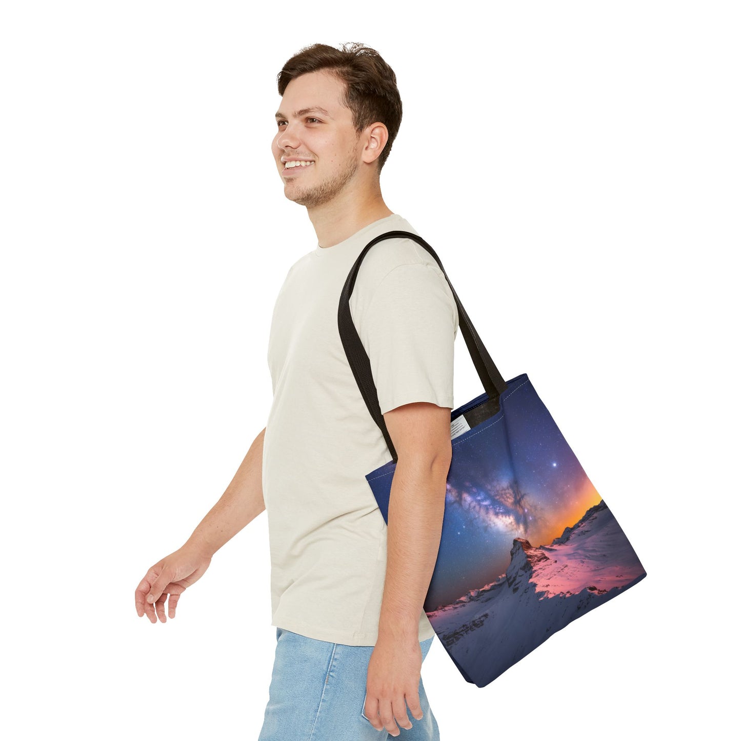 Stunning Mountain Galaxy Tote Bag - Nature Lover's Eco-Friendly Bag