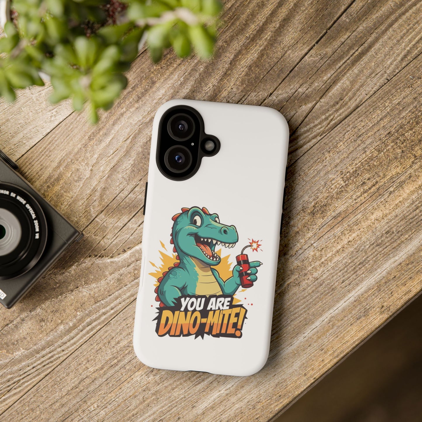 iPhone Case - Dino-Mite Pun Design