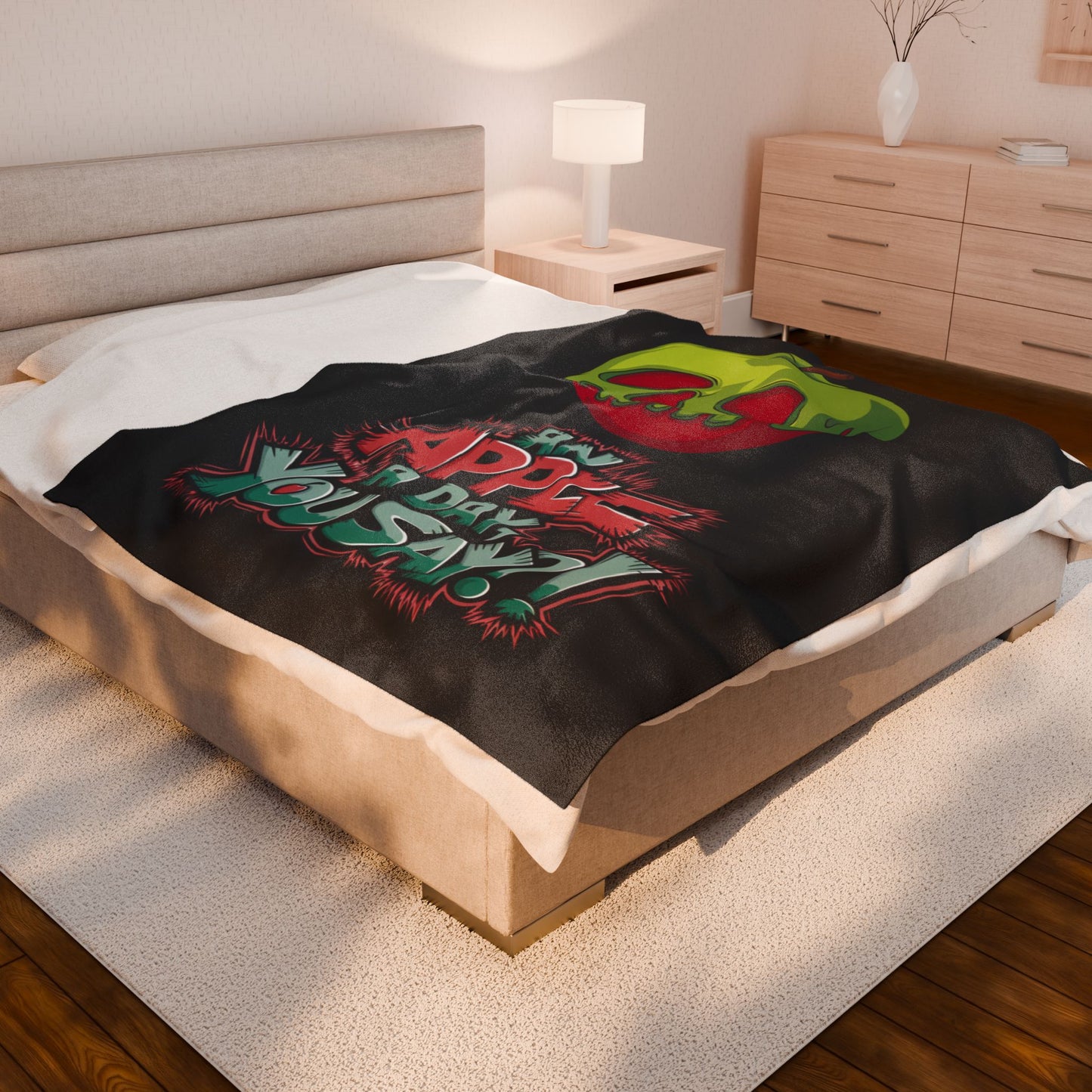 Plush Blanket - Poison Apple Design for Cozy Nights