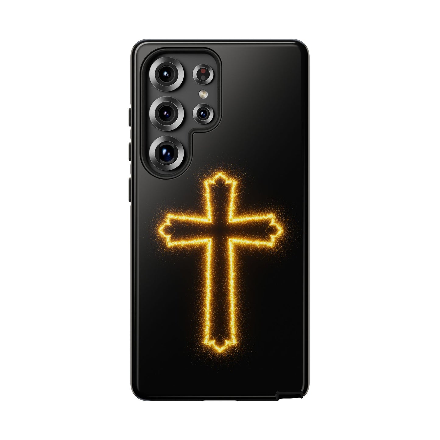 Glow-in-the-Dark Cross Samsung Phone Case - Tough Samsung Cases for Faithful Protection