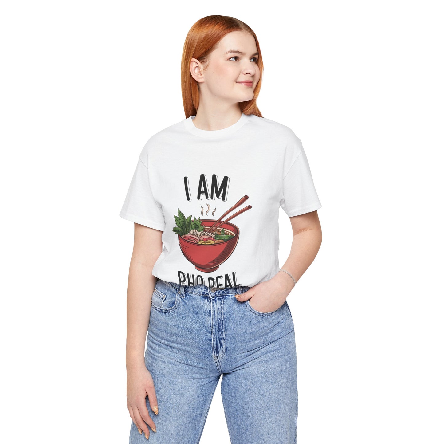 I Am Pho Real T-Shirt | Funny Pho Noodle Bowl Tee, Vietnamese Food Pun Shirt, Ramen & Noodle Lover Gift, Cute Asian Cuisine Graphic Top