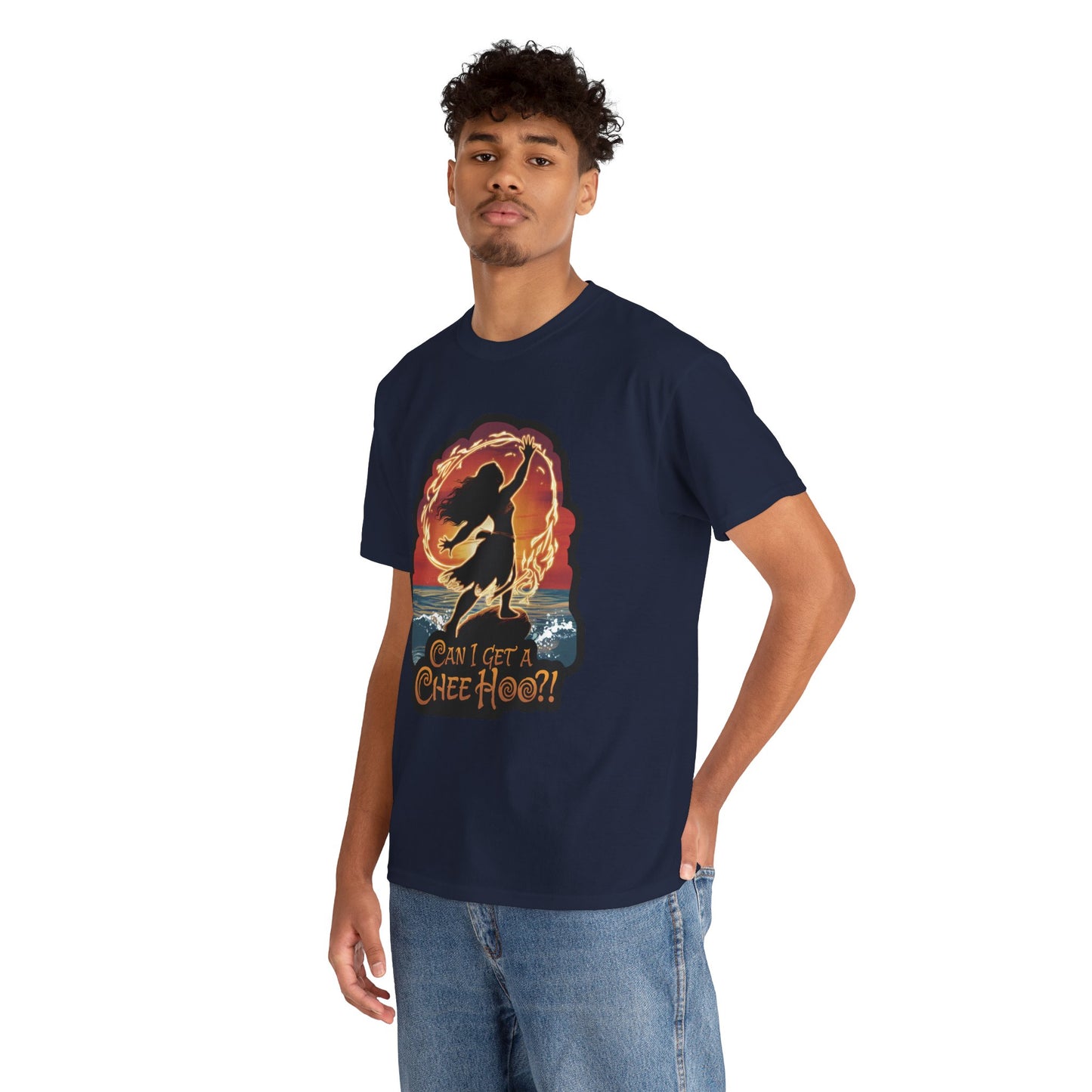 Can I Get a Chee Hoo Shirt – Hawaiian Island Vibes Tee – Hula Dancer Sunset Graphic T-Shirt – Polynesian Luau Party Unisex Top