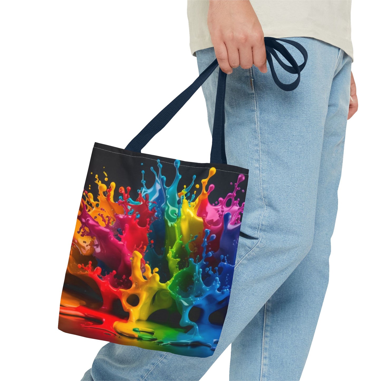 Colorful Splash Tote Bag - Vibrant Art for Every Occasion