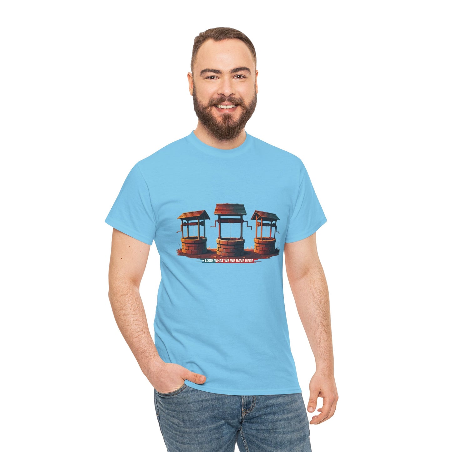 Funny “Well Well Well” T-Shirt • Pun Graphic Tee with Wishing Wells • Retro Vintage Humor Shirt • Gift for Pun Lovers & Joke Fans