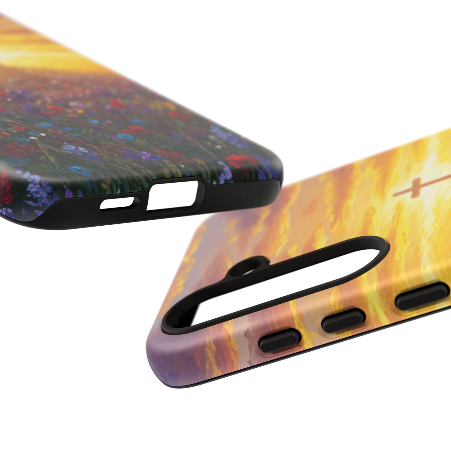 Samsung Phone Case - Monet Style Cross Christian Phone Case Spiritual Case Inspirational Samsung Case