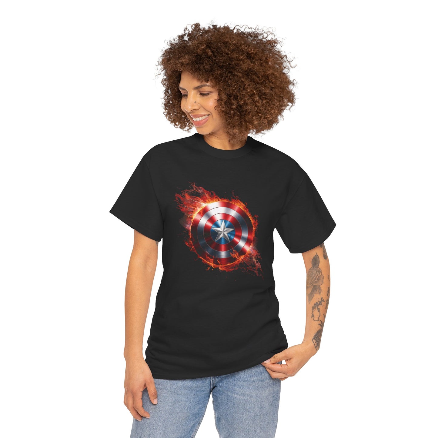 Captain America Flame Tee