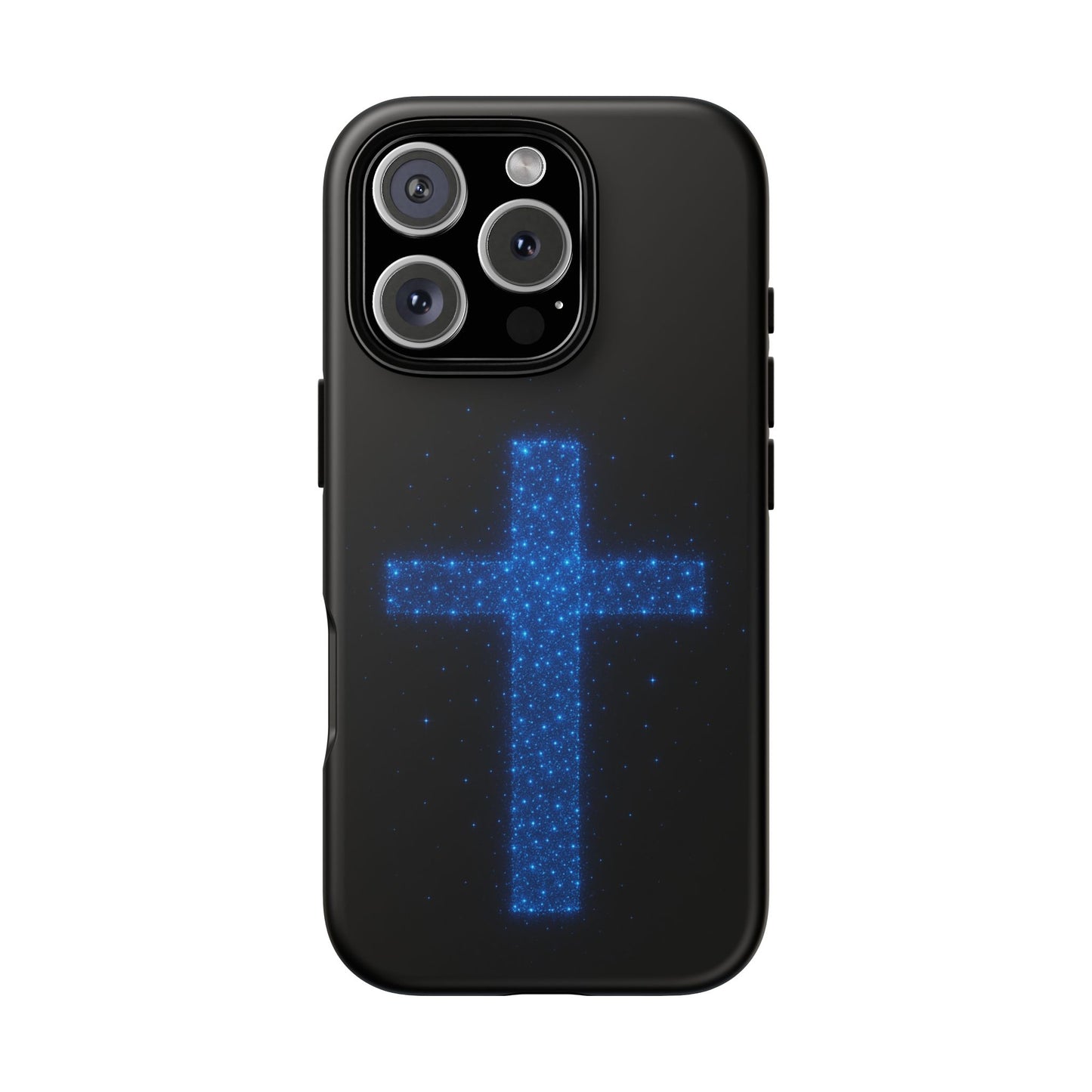 iPhone Case - Bioluminescent Cross Design Christian Phone Case Spiritual iPhone Case Gift for Believers