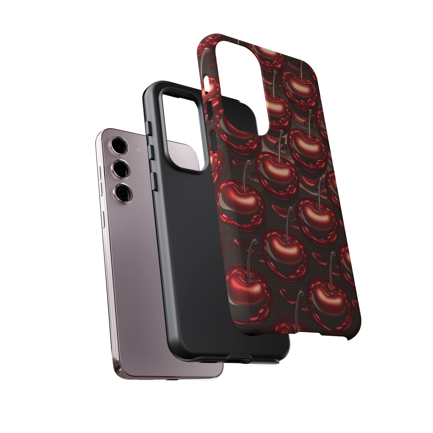 Phone Case - Shiny Cherries Design for Samsung Galaxy