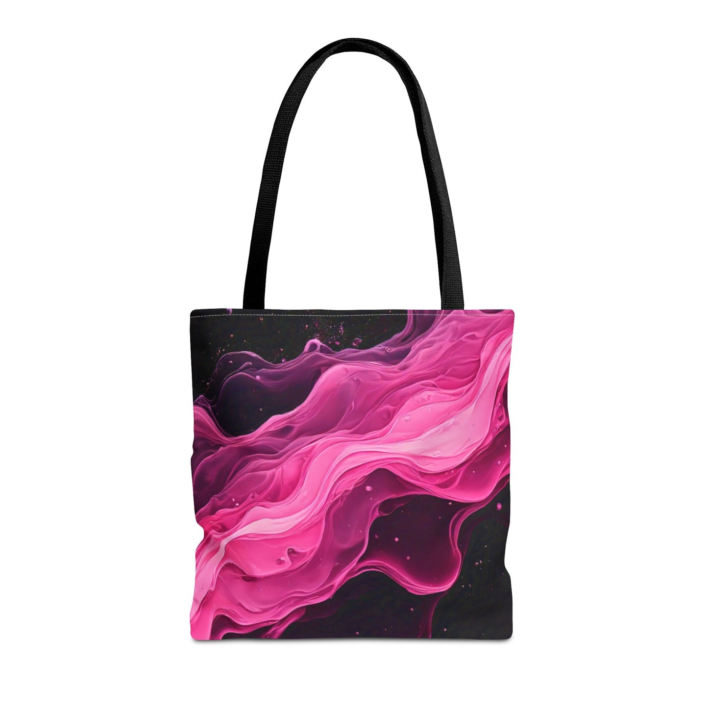 Pink Abstract Tote Bag | Bold Magenta Swirl Art Print Tote | Abstract Expressionism Carryall | Statement Shopper | Canvas Tote Bag