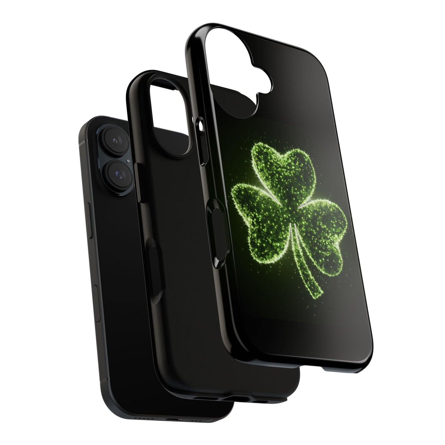 iPhone Tough Case - Shiny Shamrock Design