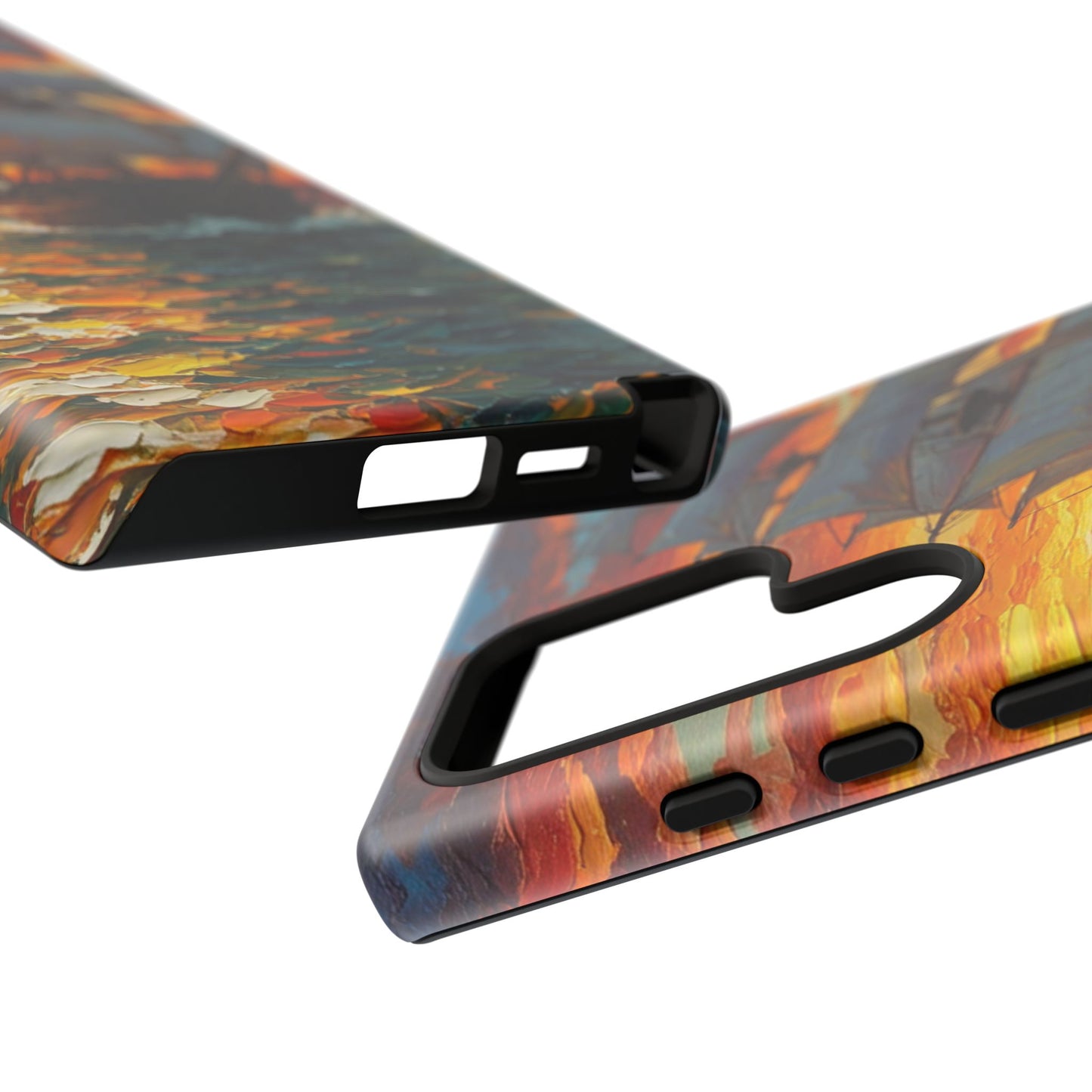 Samsung Galaxy Case - Ship Sailing at Sunset Design