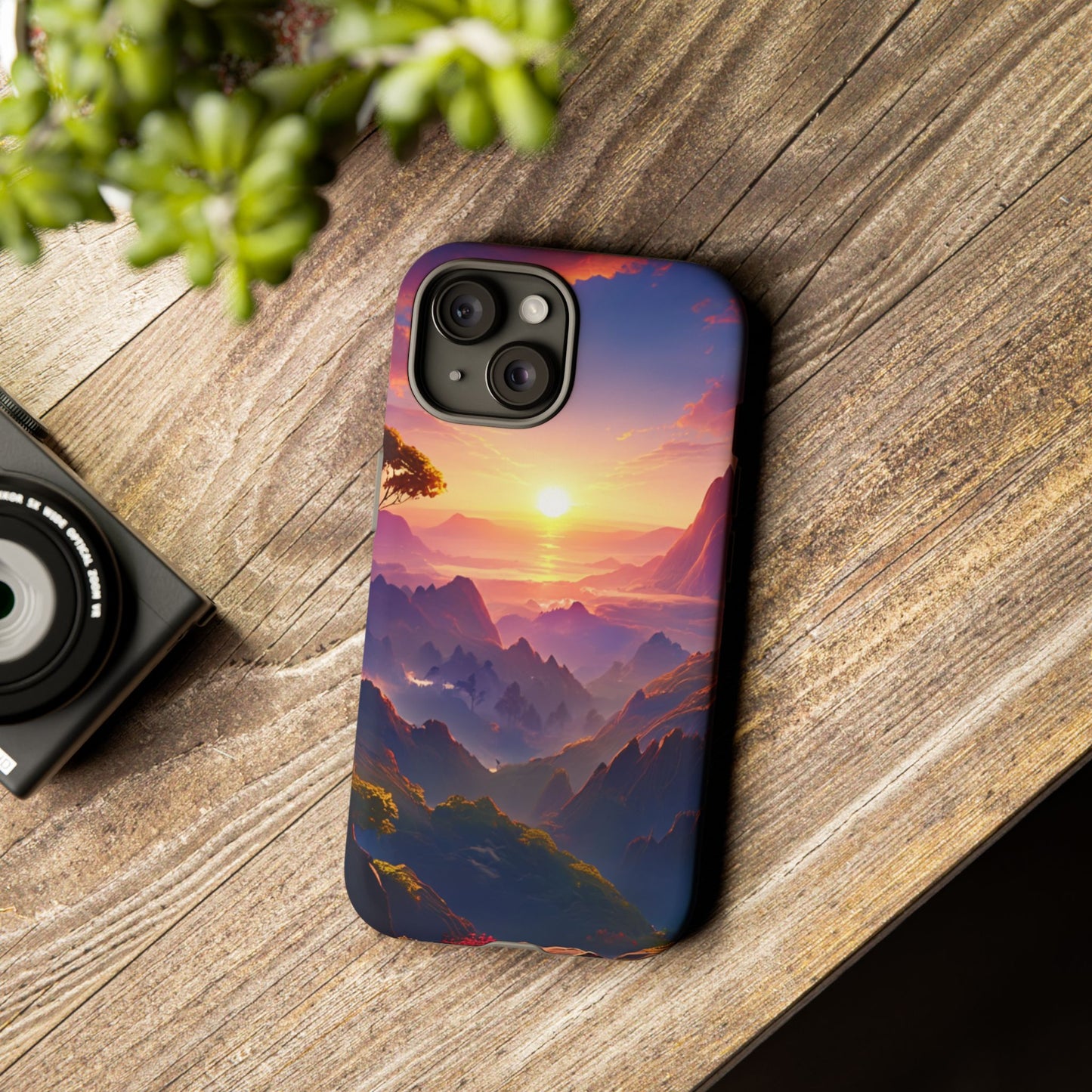 iPhone Tough Case - Artistic Sunset Landscape