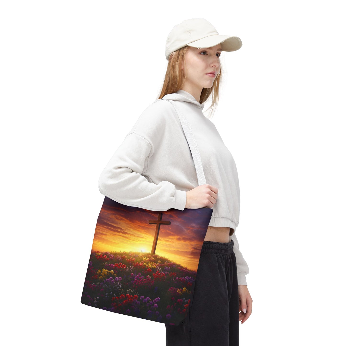 Da Vinci Cross Tote Bag Christian Bag Spiritual Tote Religious Tote Bag