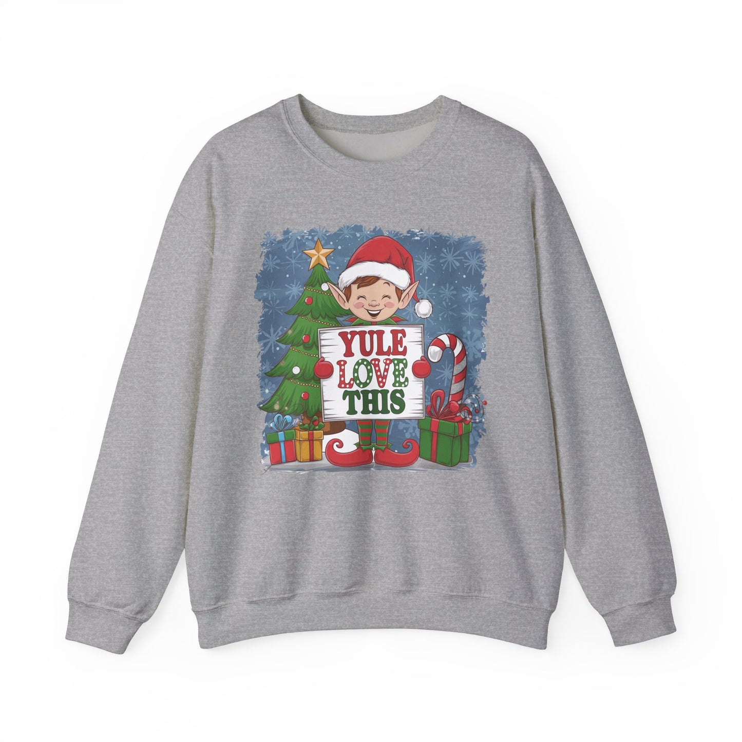 Christmas Elf Sweatshirt 'Yule Love This'