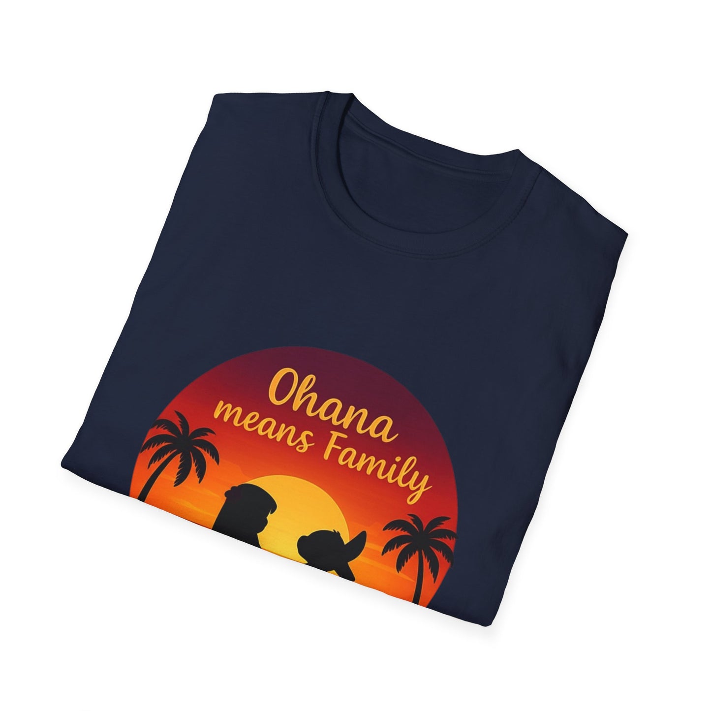 Ohana Means Family Shirt - Cute Sunset Graphic Tee, Hawaiian Family Quote Shirt, Family Inspired T-Shirt, Matching Vacation Outfit