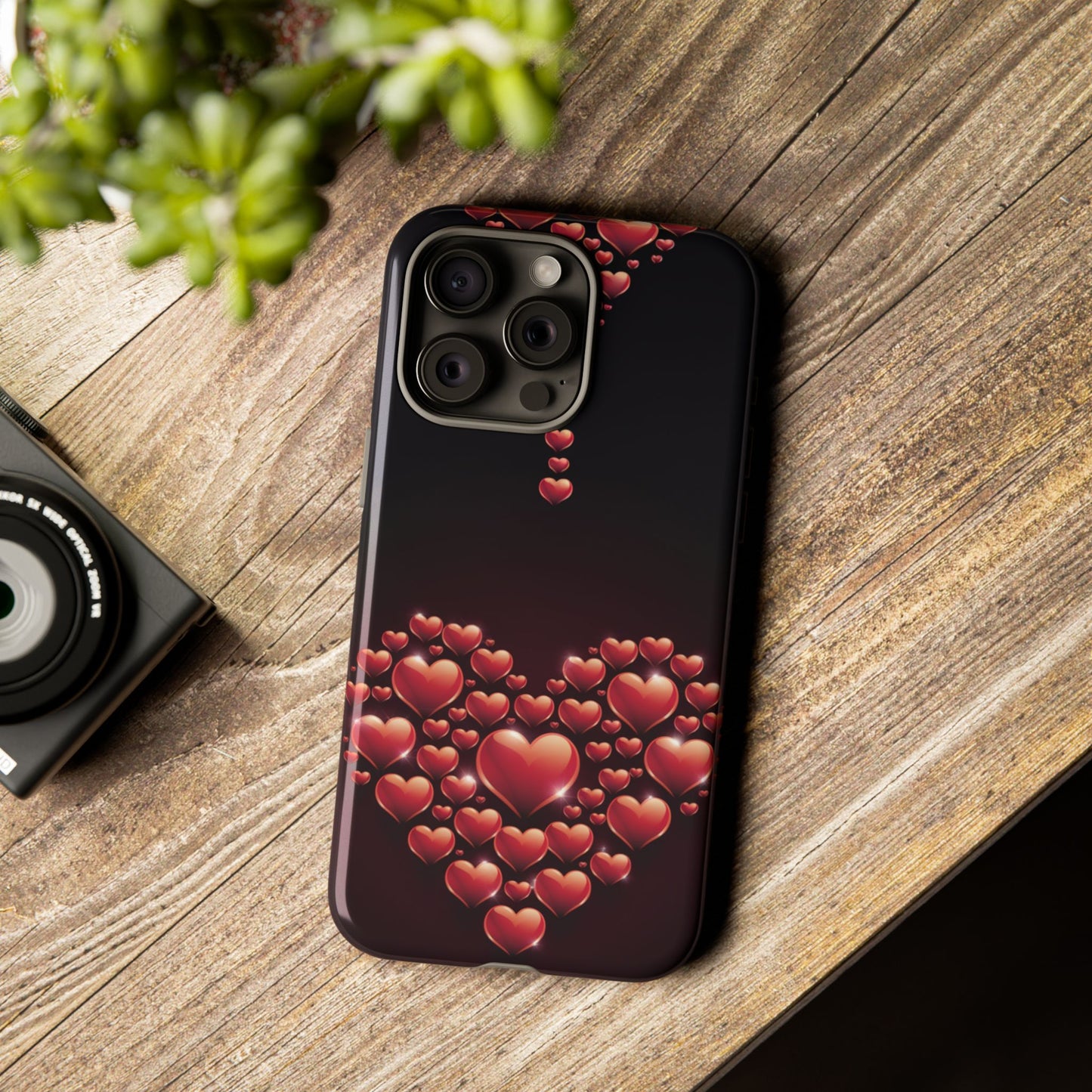iPhone Case - Heart Made Out of Hearts Design