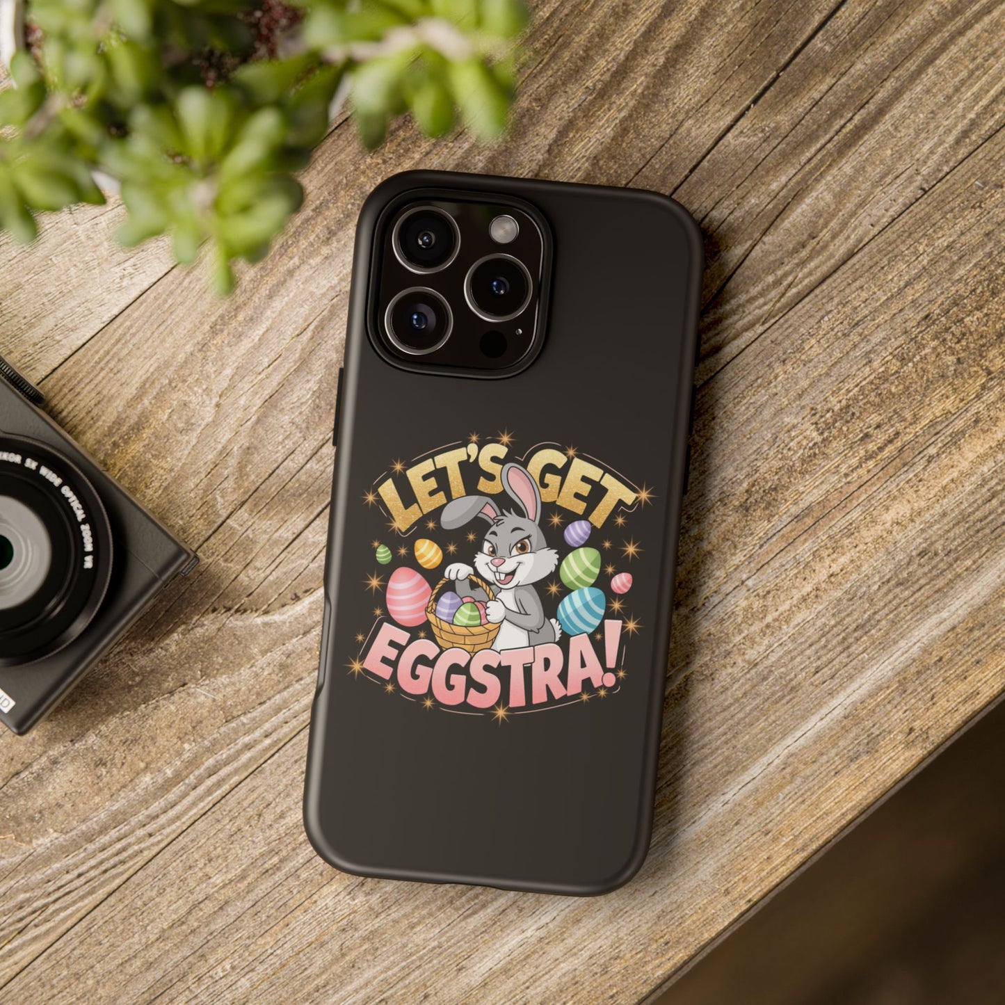 iPhone Case Easter Bunny 'Let's Get Eggstra Phone Case Easter iPhone Case