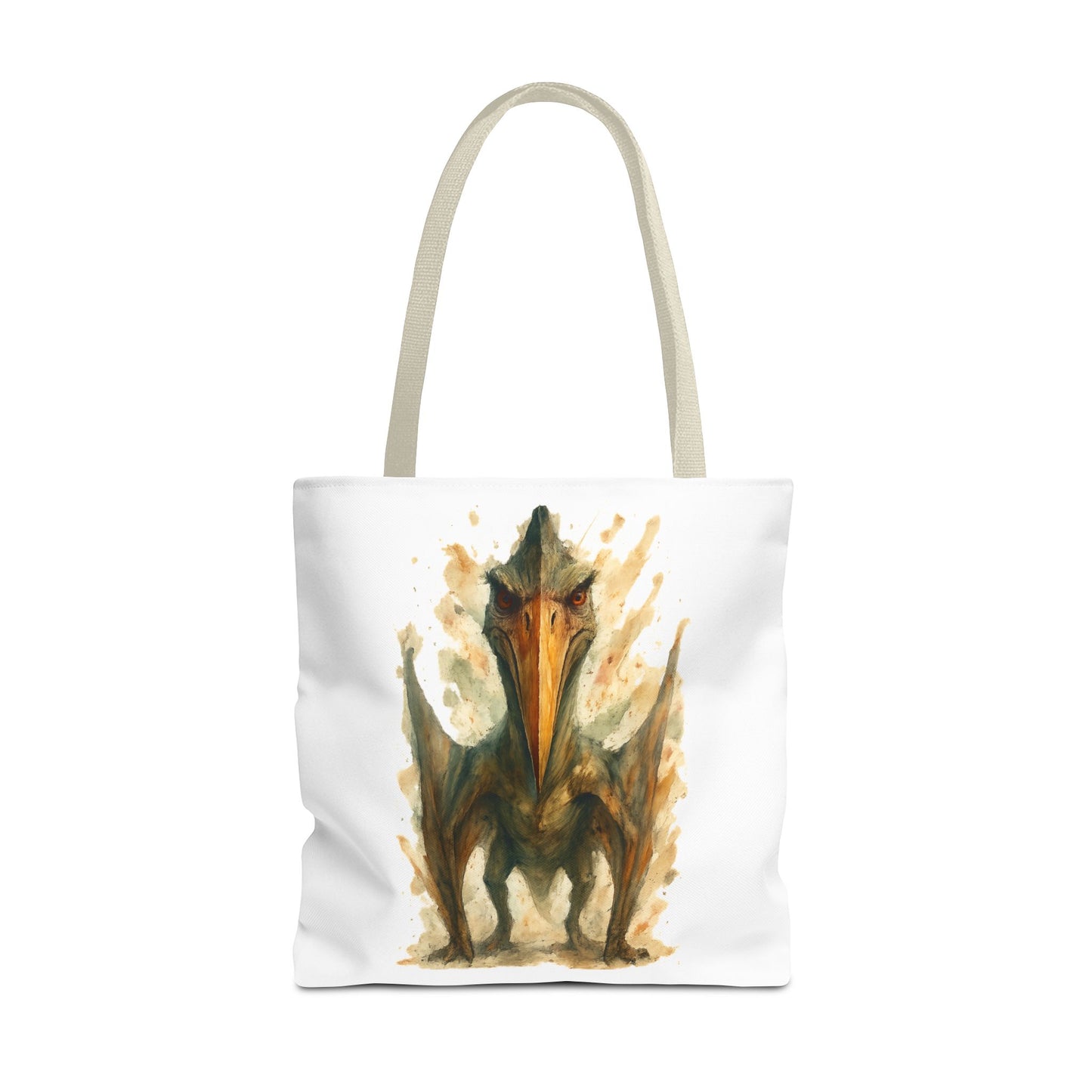 Quetzalcoatlus Tote Bag | Dinosaur Art Canvas Shopper | Prehistoric Pterosaur Gift for Dino Lovers | Eco-friendly Reusable Bag Jurassic Tote