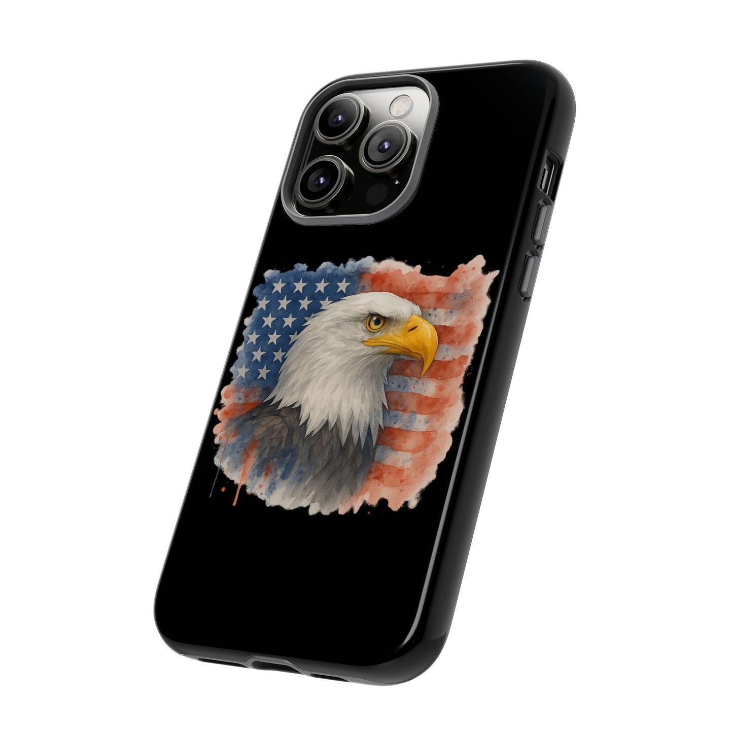 Patriotic Eagle Phone Case for iPhone - Tough Cases with American Flag Design 4th of July Case Memorial Day Veteran's Day