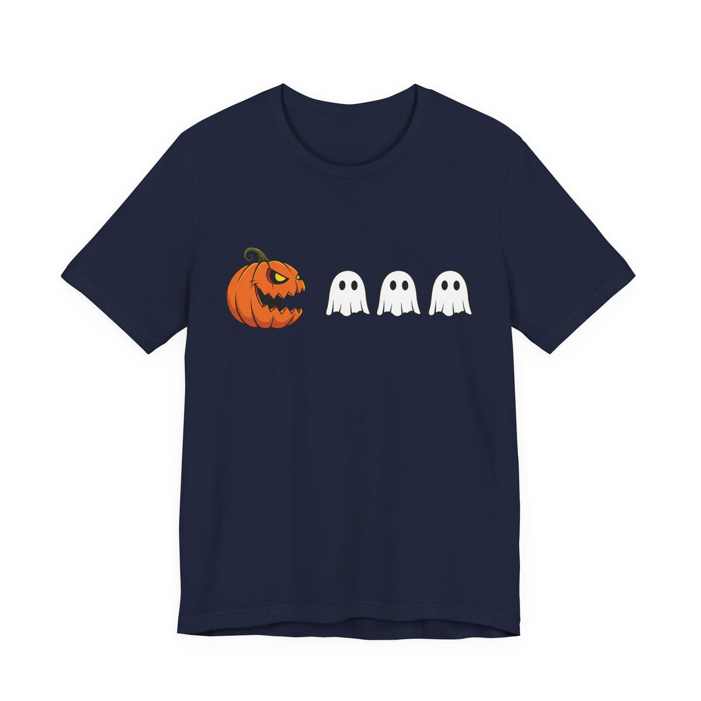 Pumpkin Pac-Man Shirt, Halloween Arcade Tee, Pumpkin Chase Ghosts Tee, Retro Gaming Halloween, Spooky Season Shirt, Vintage Game Pumpkin Top