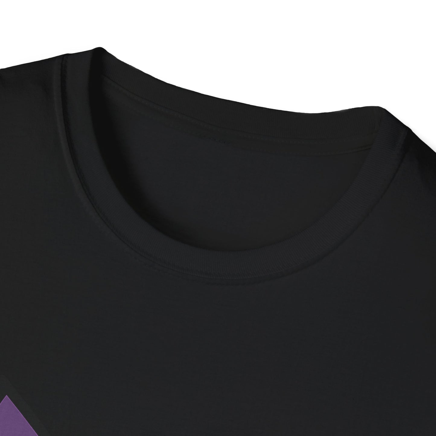 Mischievous Shadow Face Tee - Purple Eyes and Big Grin Graphic Shirt | Spooky Cute Gift, Retro Gaming Vibe, Funny Halloween Unisex Top