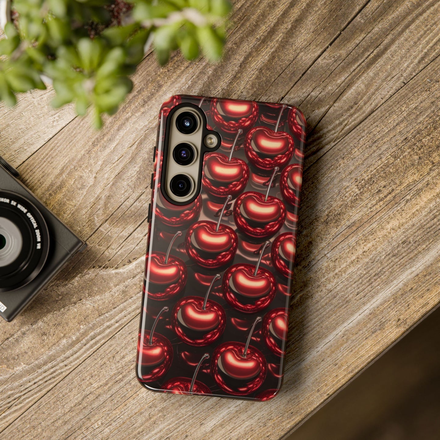 Phone Case - Shiny Cherries Design for Samsung Galaxy