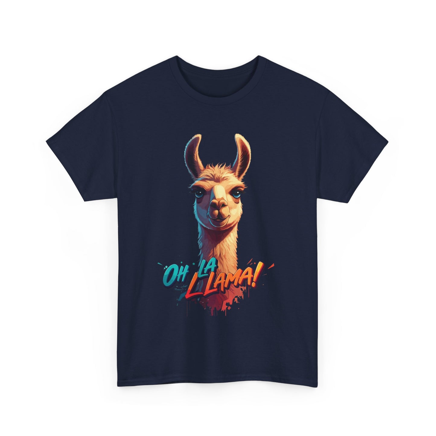 Oh la Llama Graphic Tee | Fun Llama T-Shirt, Cute Animal Lover Shirt, Llama Lover Gift, Quirky Party Tee, Trending Llama Fashion