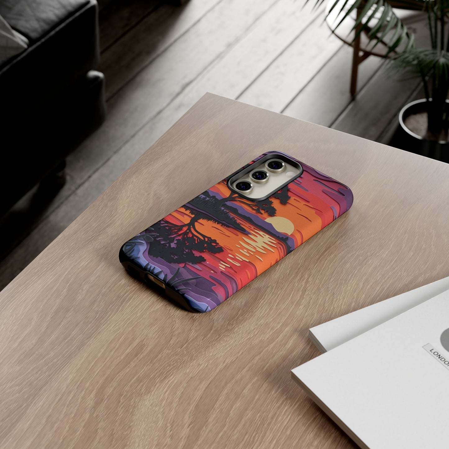 Samsung Galaxy Case - Colorful Paper Art Sunset