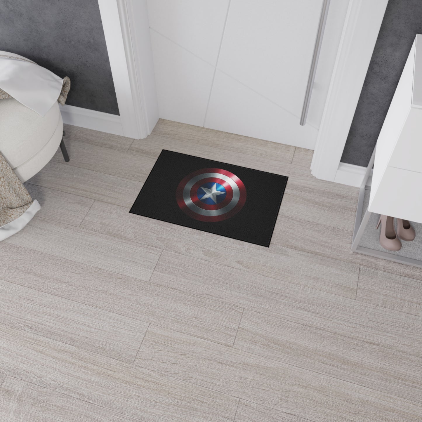 Floor Mat - Captain America Shield Design