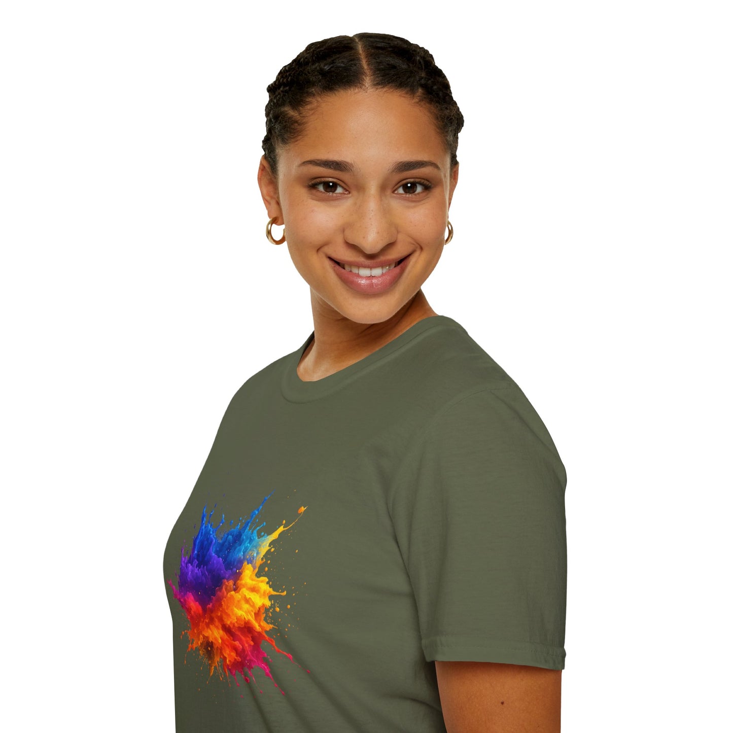 Color Burst Paint Splash Shirt – Vibrant Abstract Art Tee for Creatives & Color Lovers Colorful Apparel
