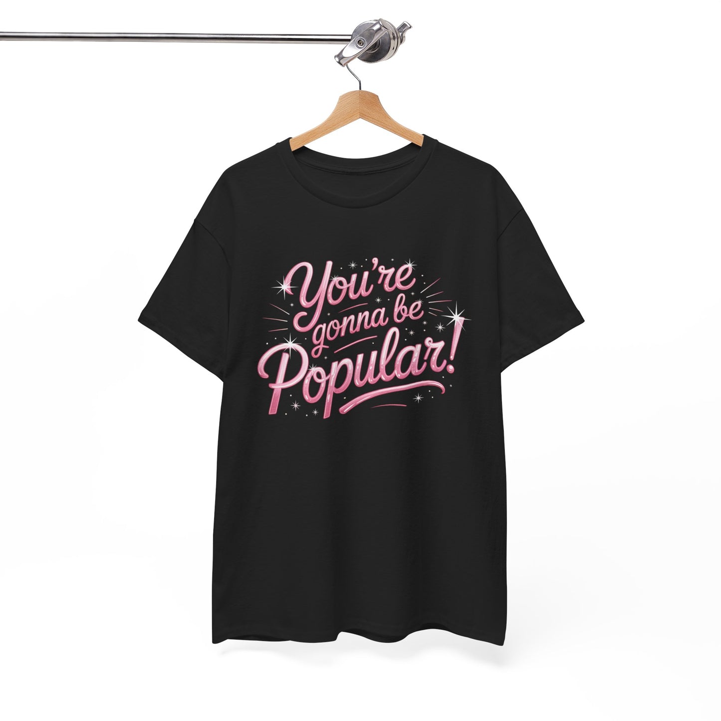 You’re Gonna Be Popular Wicked Musical Tee – Broadway Quote Shirt – Funny Retro Typography T-Shirt for Theatre Fans & Musical Lovers