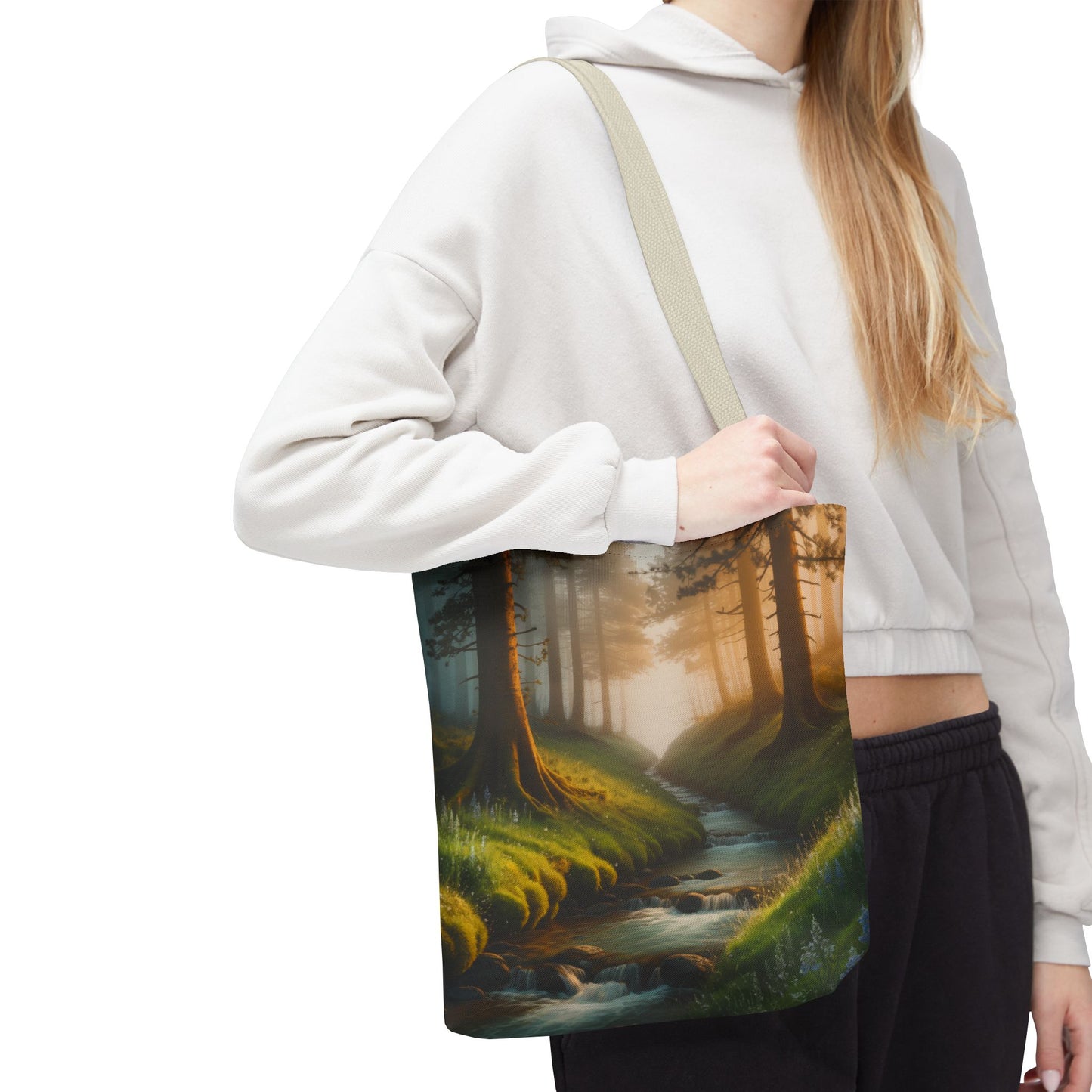 Nature Stream Tote Bag Shopping Bag Reusable Tote Nature Bag