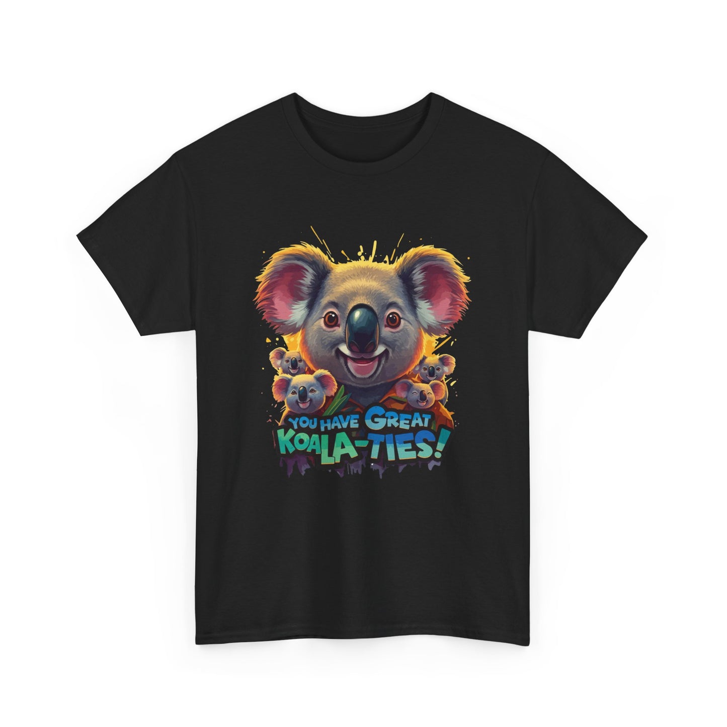 You Have Great Koala‑ties Tee – Cute Koala Pun T‑Shirt, Animal Lover Gift, Funny Wildlife Graphic, Unisex Casual Tee