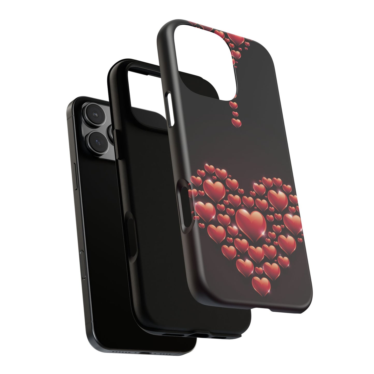iPhone Case - Heart Made Out of Hearts Design