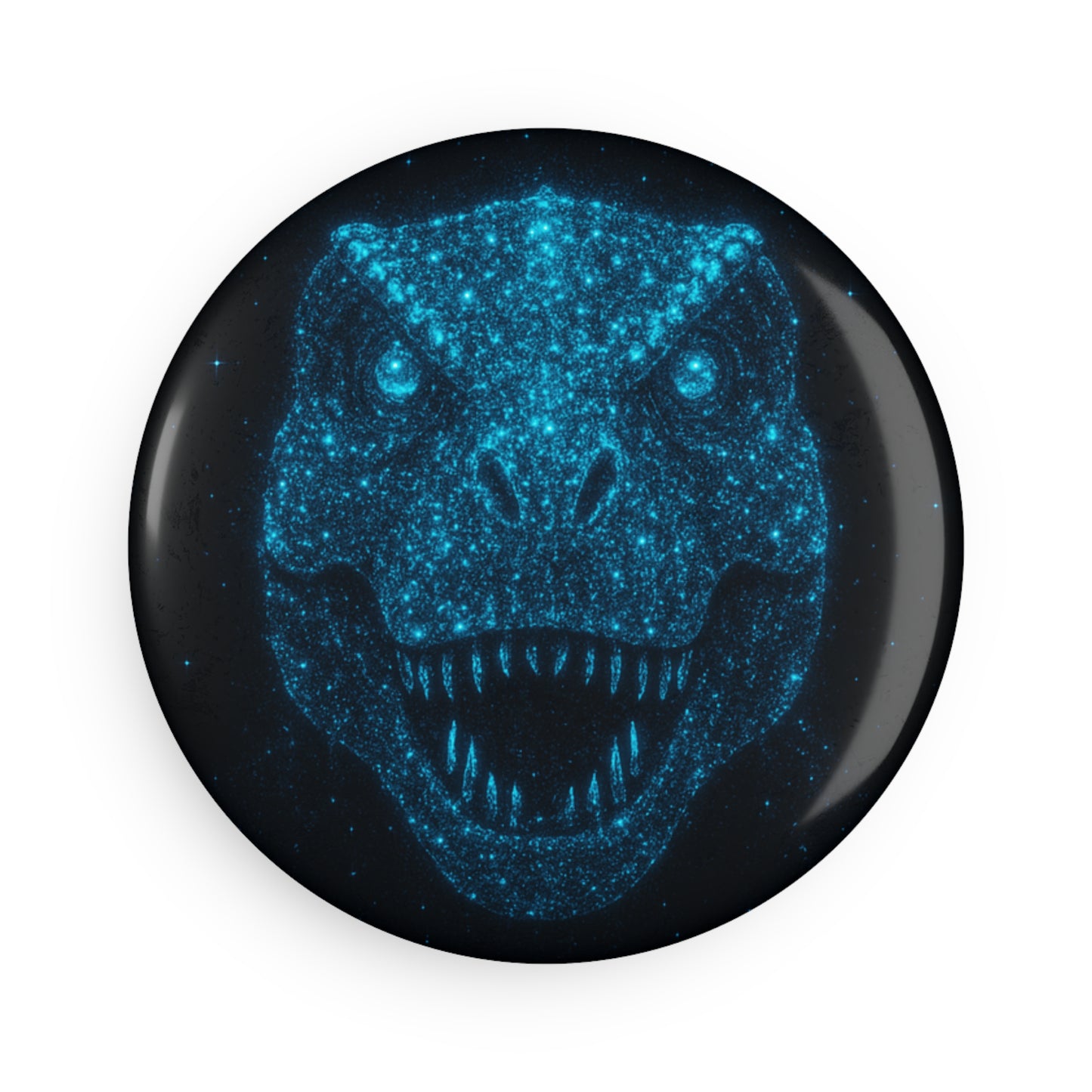 Bioluminescent Starry Dinosaur Magnet - Galaxy Particle Art Magnet - Celestial Dinosaur Fridge Magnet Non-Glow - Cosmic Home Decor