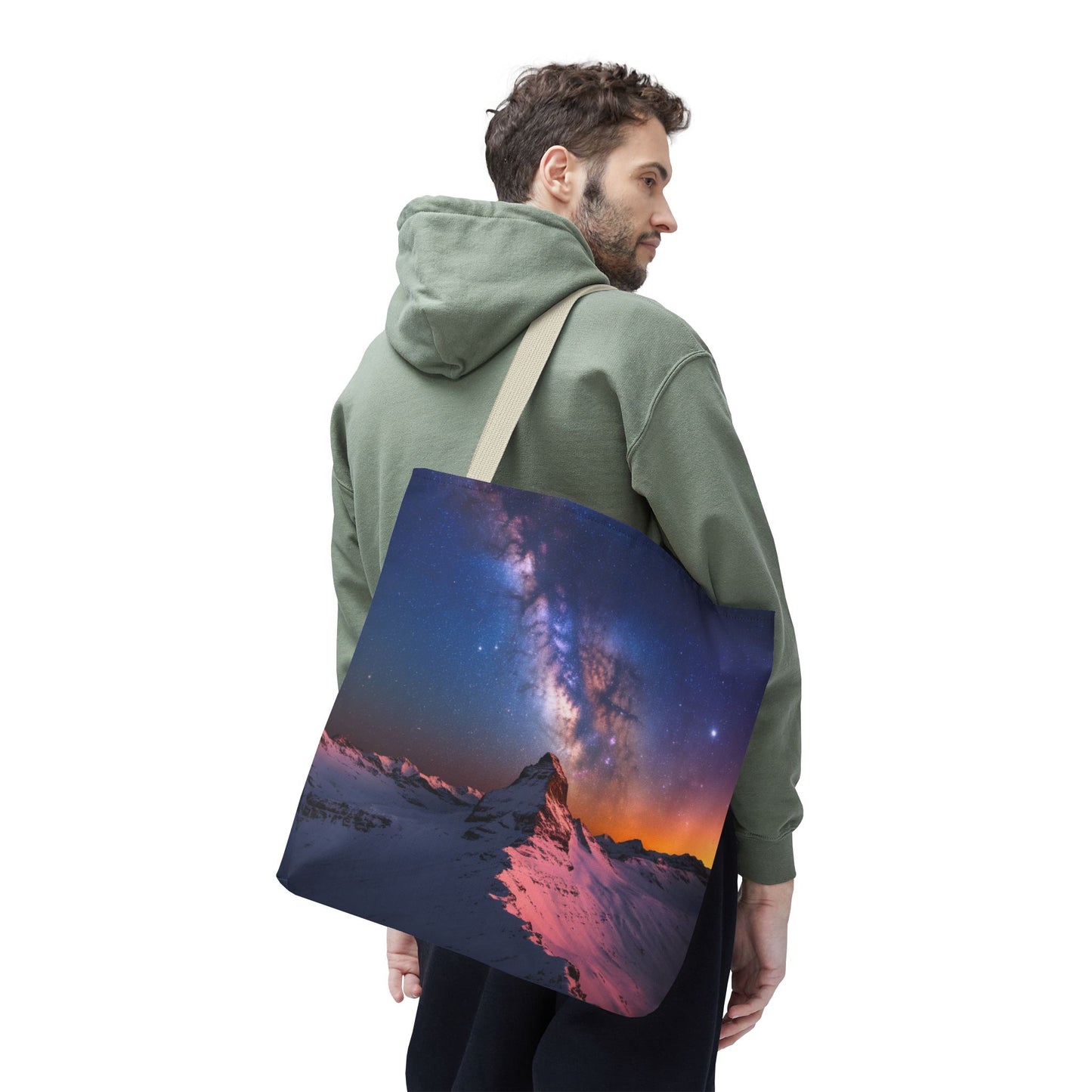 Stunning Mountain Galaxy Tote Bag - Nature Lover's Eco-Friendly Bag