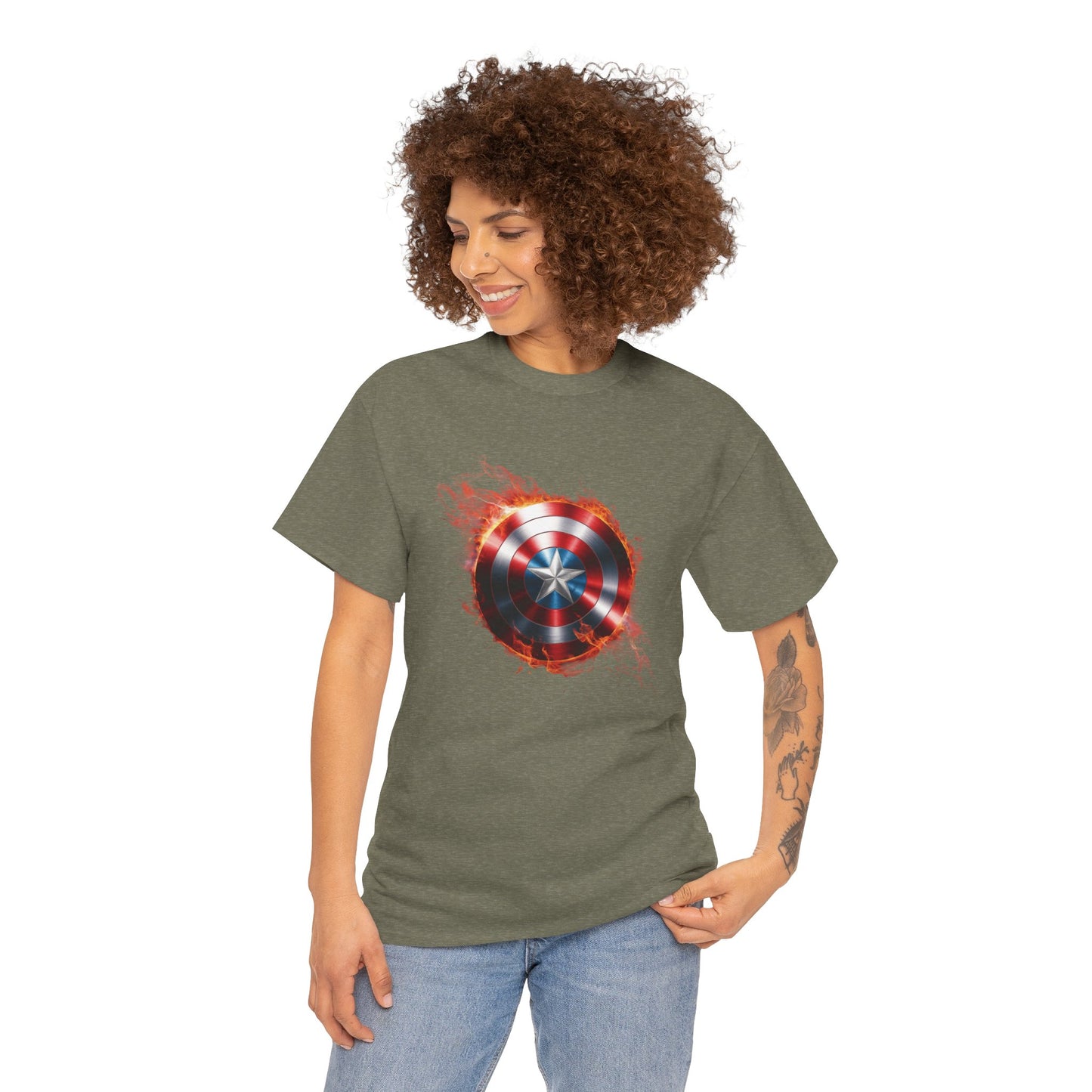 Captain America Flame Tee