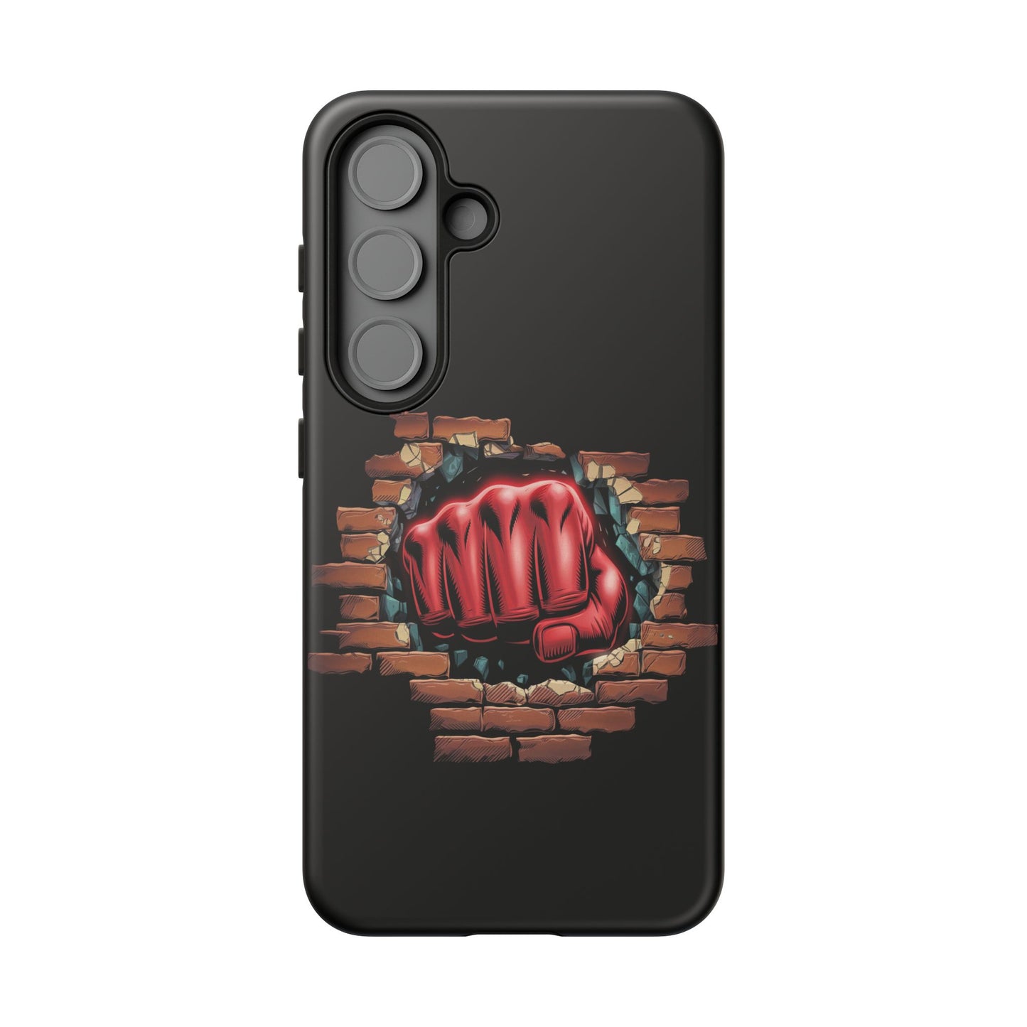 Samsung Galaxy Tough Case - Red Fist Smashing Design