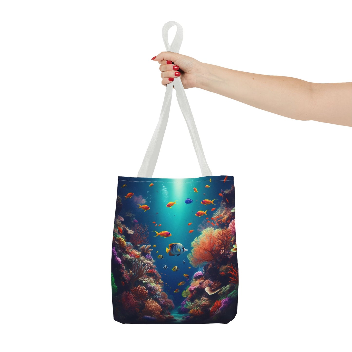 Coral Reef Illustrated Tote Bag