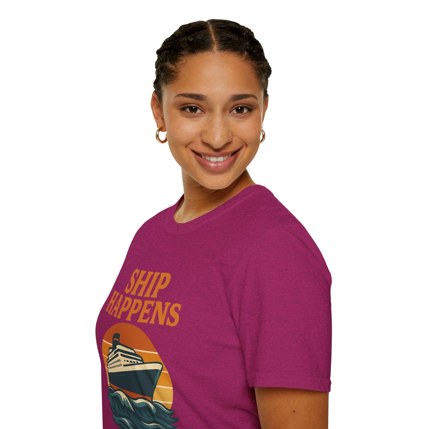 Ship Happens Tee • Funny Nautical Pun Shirt • Comfort Colors Unisex Cruise Vacation Tee • Ocean Humor • Gift for Sailors & Beach Lovers