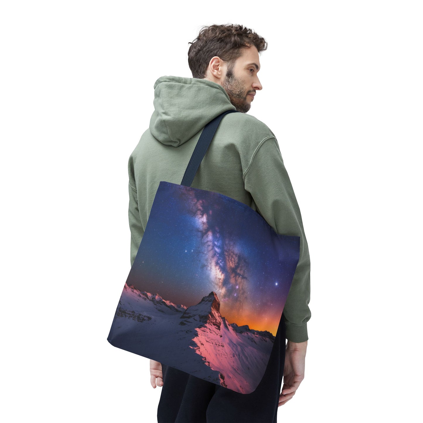 Stunning Mountain Galaxy Tote Bag - Nature Lover's Eco-Friendly Bag