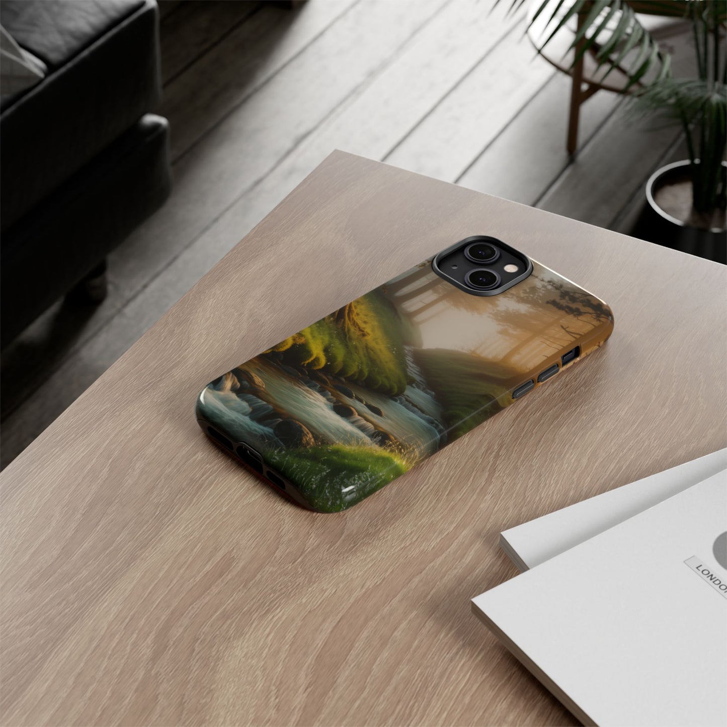 Nature Stream iPhone Case Forest Phone Case Stream iPhone Case Nature Phone Case