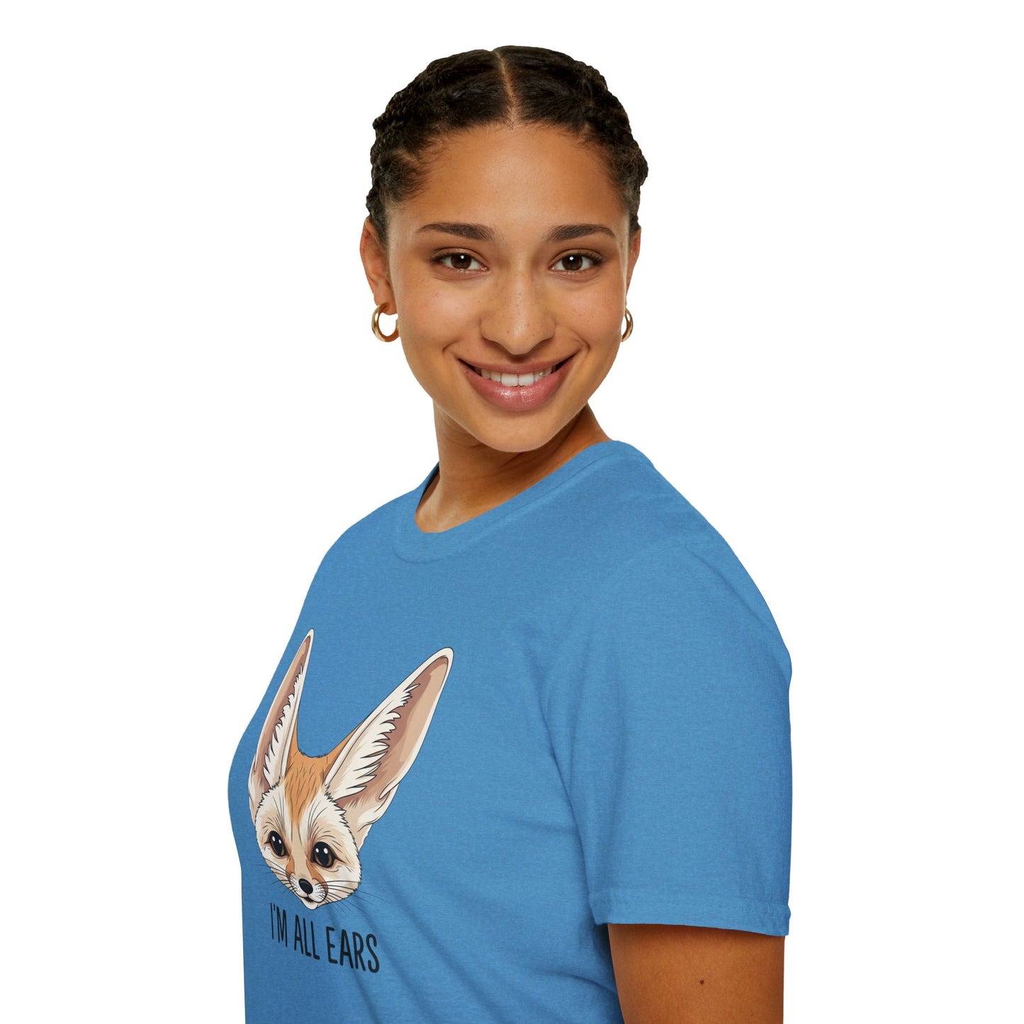 Fennec Fox Funny T-Shirt | I’m All Ears Animal Tee | Cute Pet Tee for Women Men | Unique Gift | Trending Animal Motif Shirt