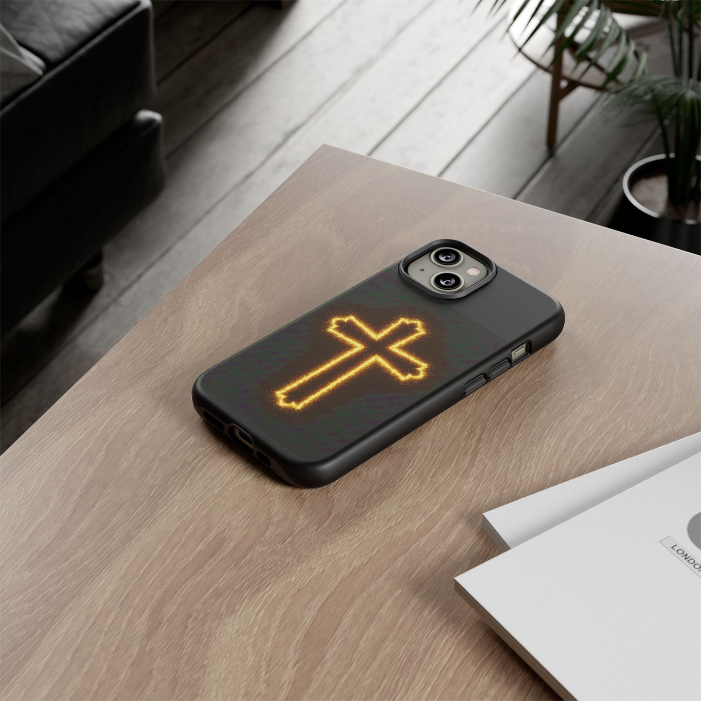 Glowing Cross Phone Case - Faith-Inspired Tough Cases