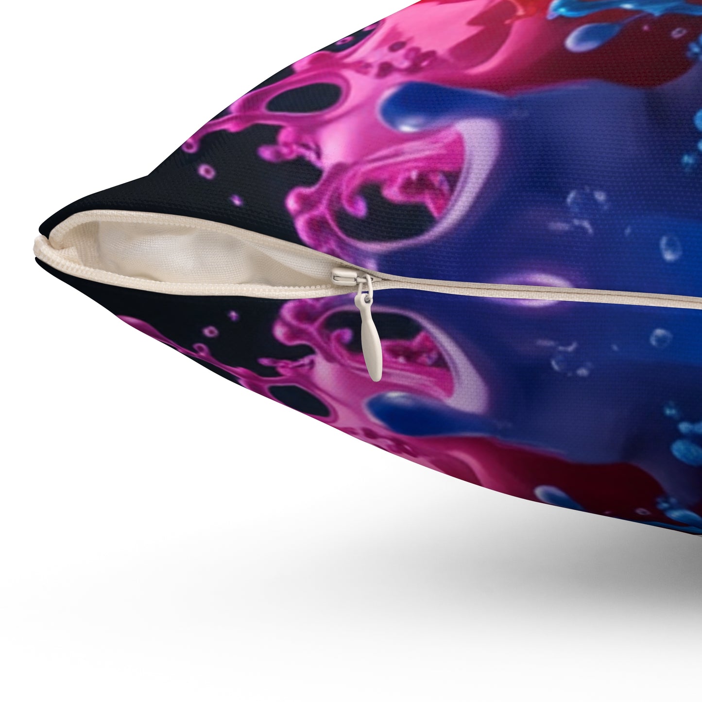 Colorful Splash Art Square Pillow | Vibrant Home Decor
